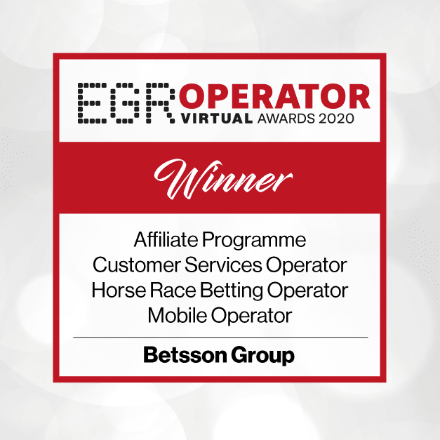 Betsson Group wins 4 awards at EGR Operator Awards 2020