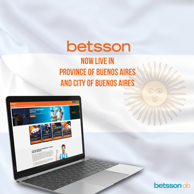 Betsson Launches Online Gambling in Province and City of Buenos Aires, Argentina