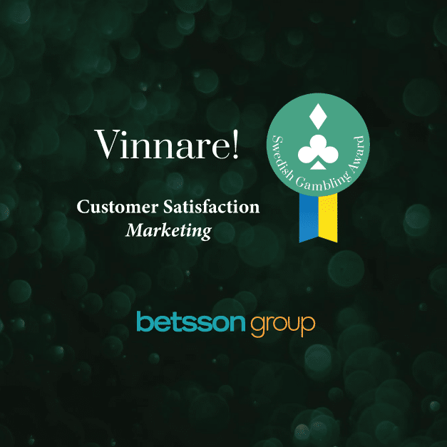 Betsson triumphs at Swedish Gambling Awards 2022