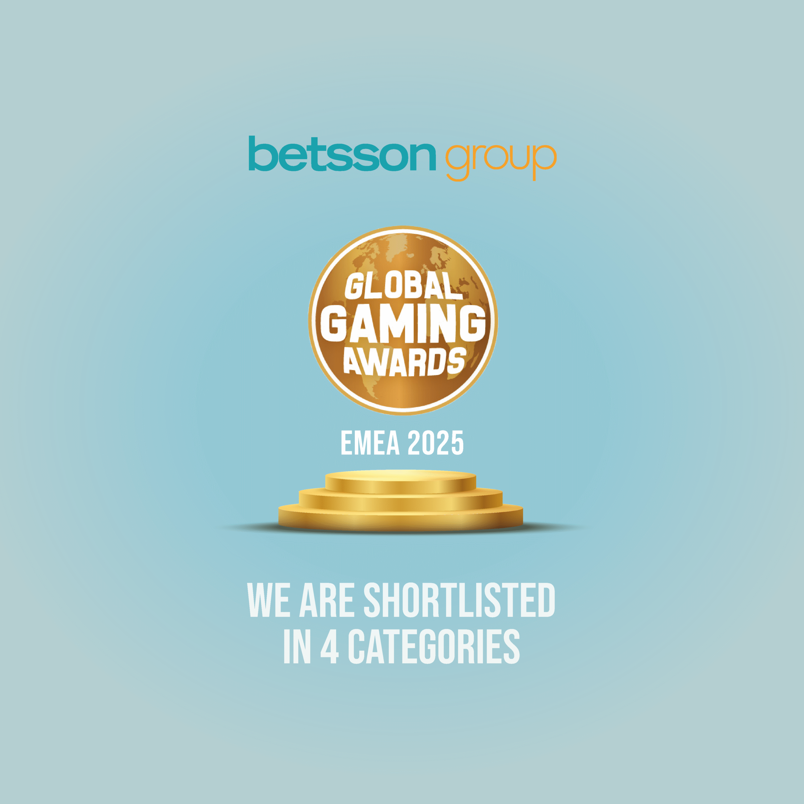 Betsson Group shortlisted at the Global Gaming Awards EMEA 2025