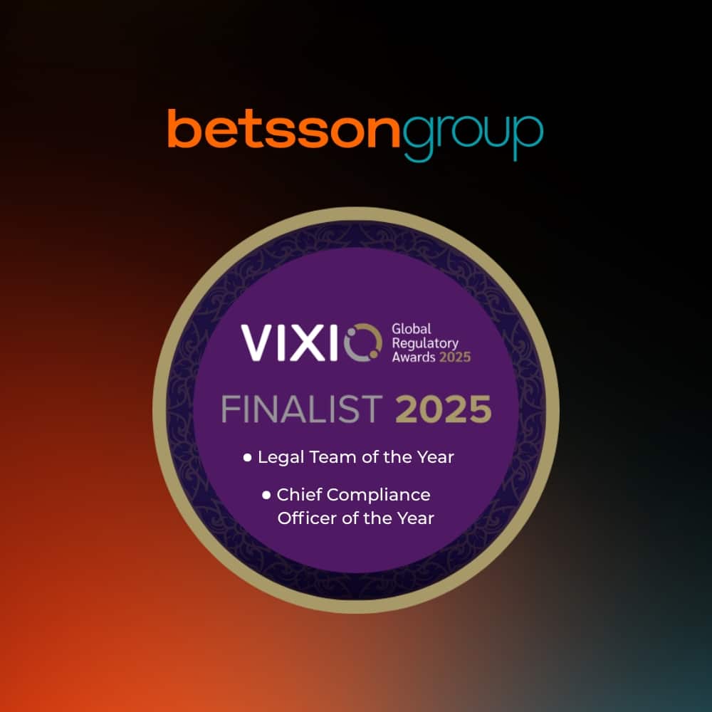 Betsson Group Shortlisted at the Global Regulatory Awards 2025 