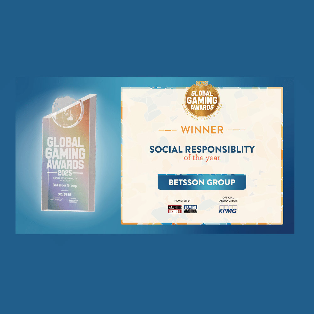 Betsson Group wins Social Responsibility of the Year Award at Global Gaming Awards EMEA 2025