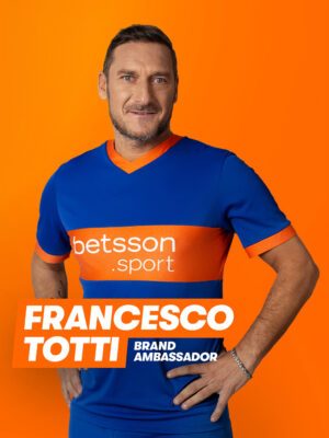 Francesco Totti Betsson.sports Italy brand ambassador